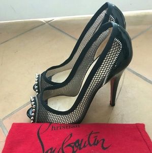 Christian Louboutin Mesh/Spikes Heels